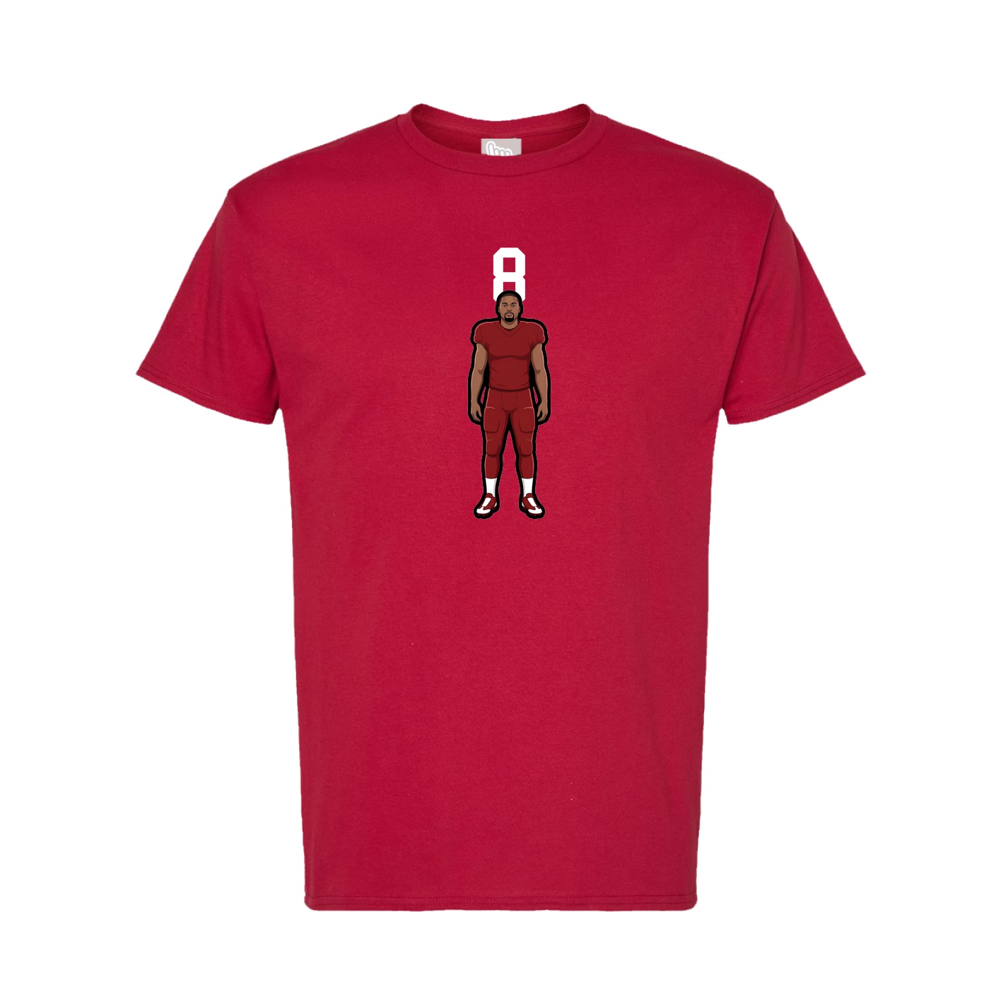 Tee — Number Top in Crimson