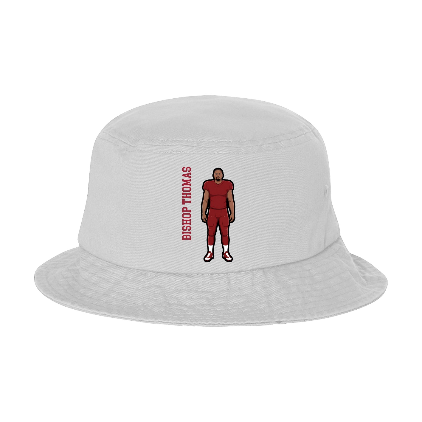 Bucket Cap — Name Vertical in White