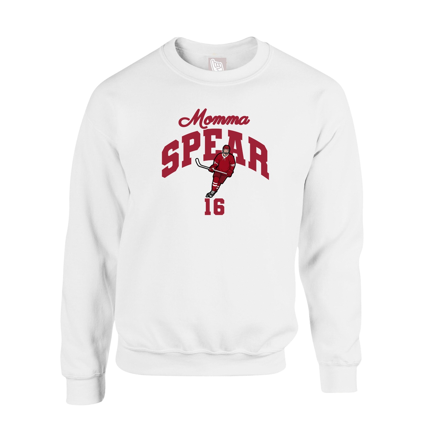 Fleece Crew — Mothers Day Arch in White