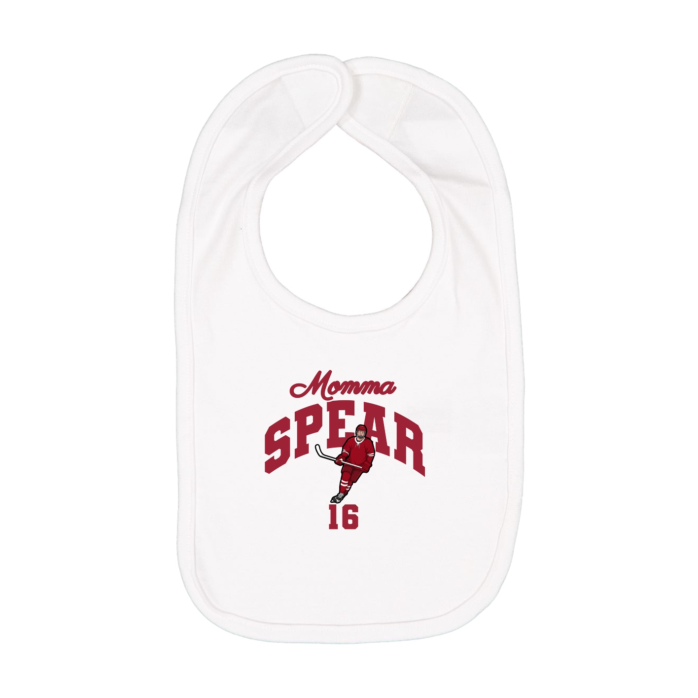 Infant Bib — Mothers Day Arch in White