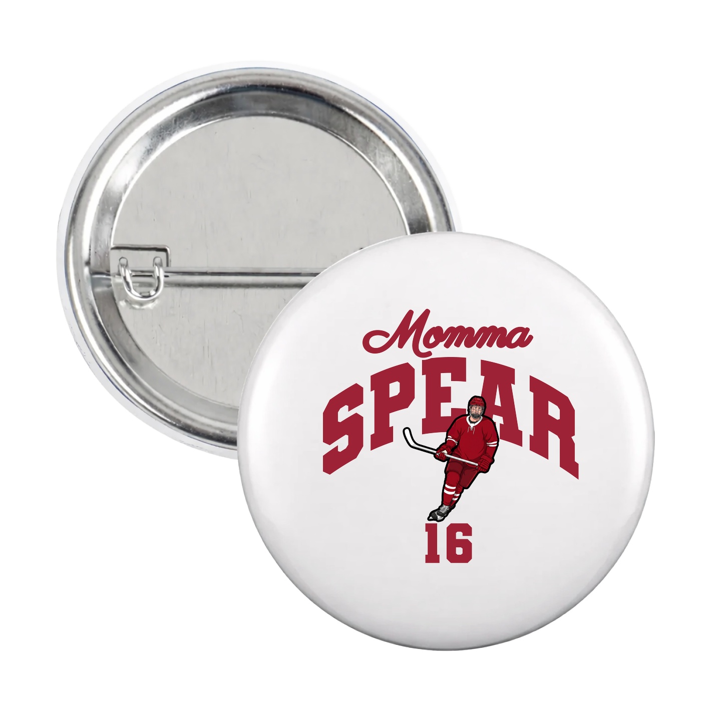 Game Day Button — Mothers Day Arch in White