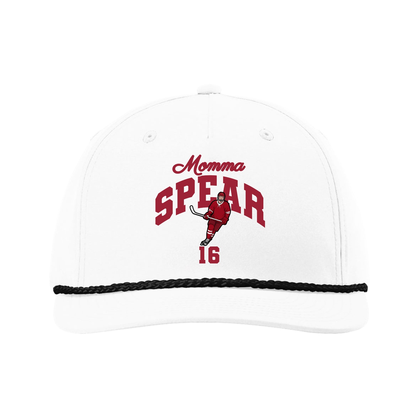 Five-Panel Classic Rope Cap — Mothers Day Arch in White