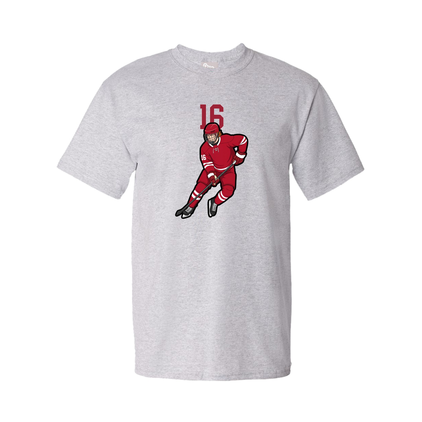 Youth Tee — Number Top in Grey