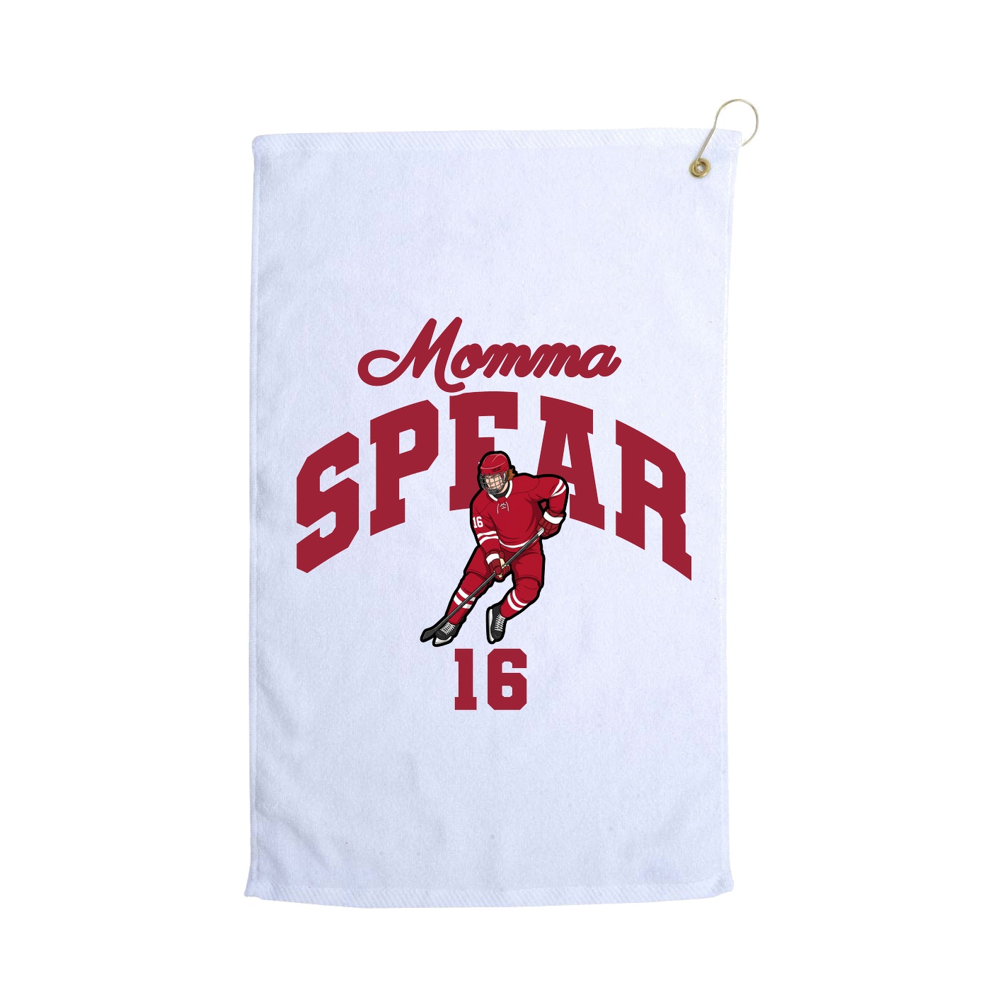 Golf Towel — Mothers Day Arch in White