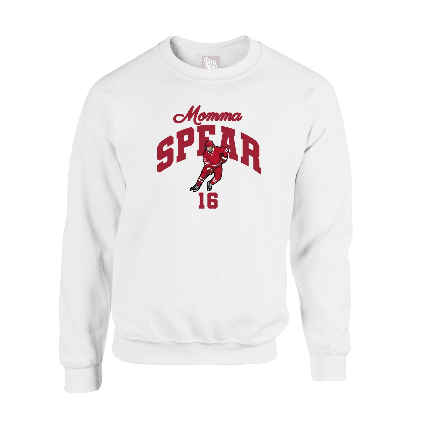 Fleece Crew — Mothers Day Arch in White
