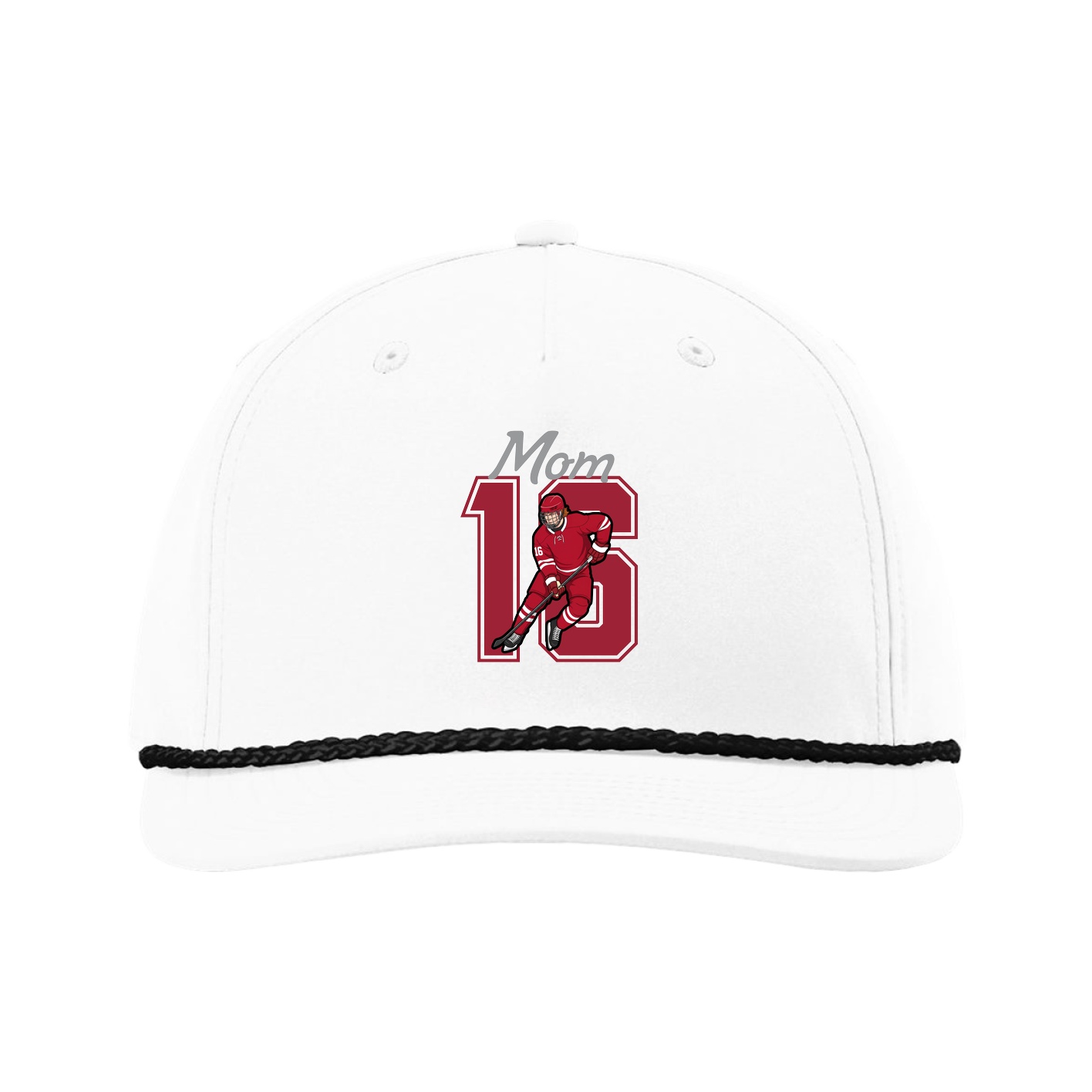 Five-Panel Classic Rope Cap — Mothers Day Shirsey in White