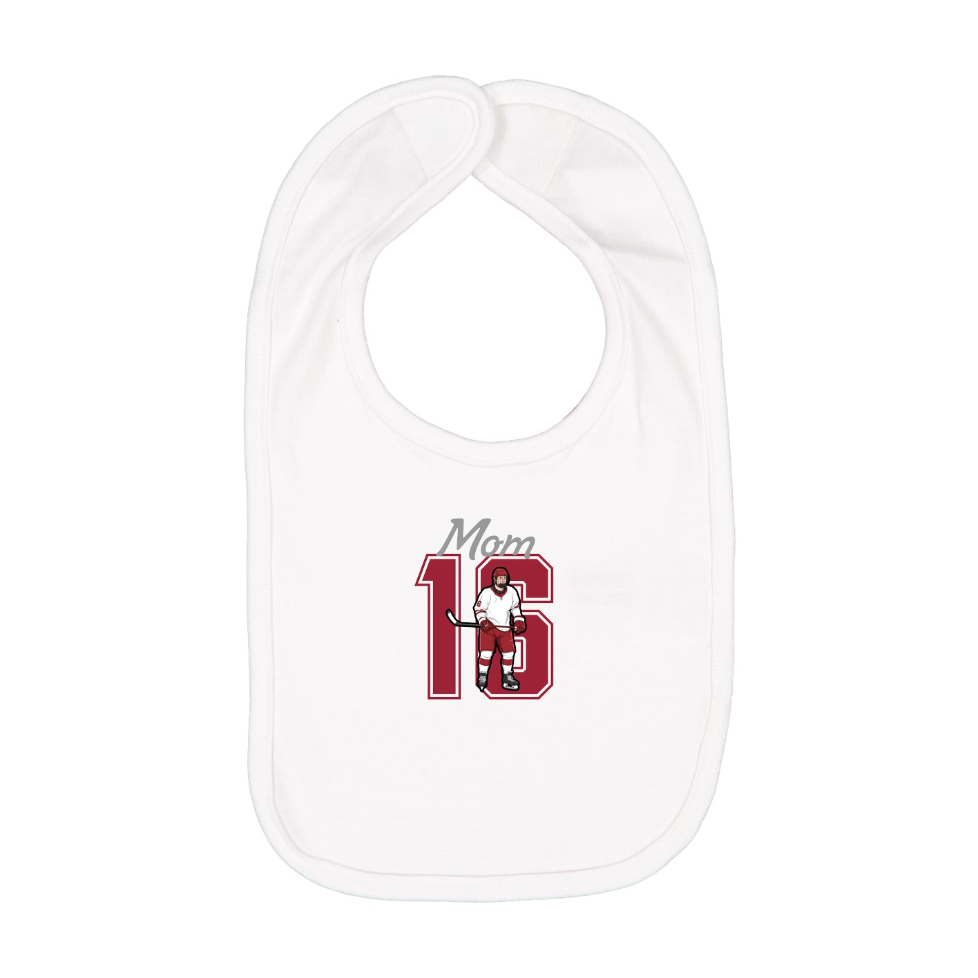Infant Bib — Mothers Day Shirsey in White