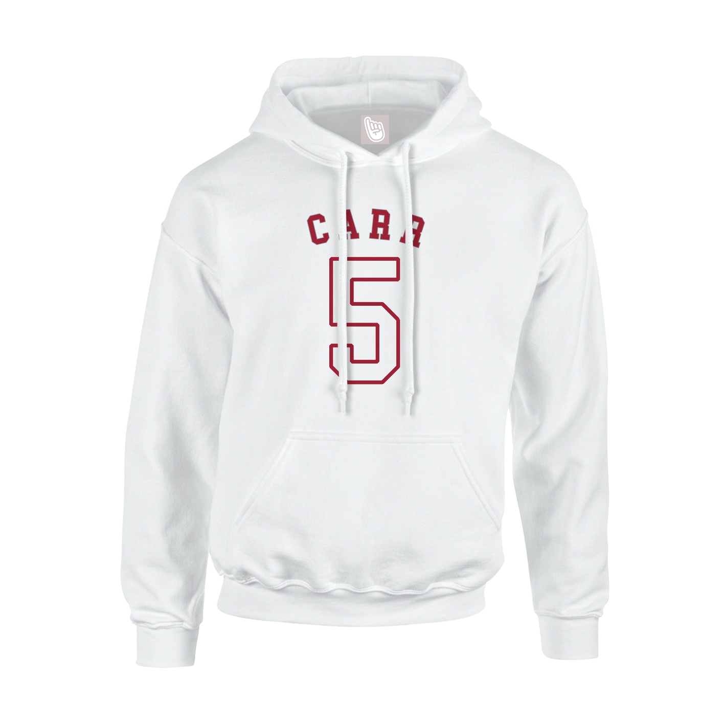 Youth Hoodie — Shirsey Arch in White