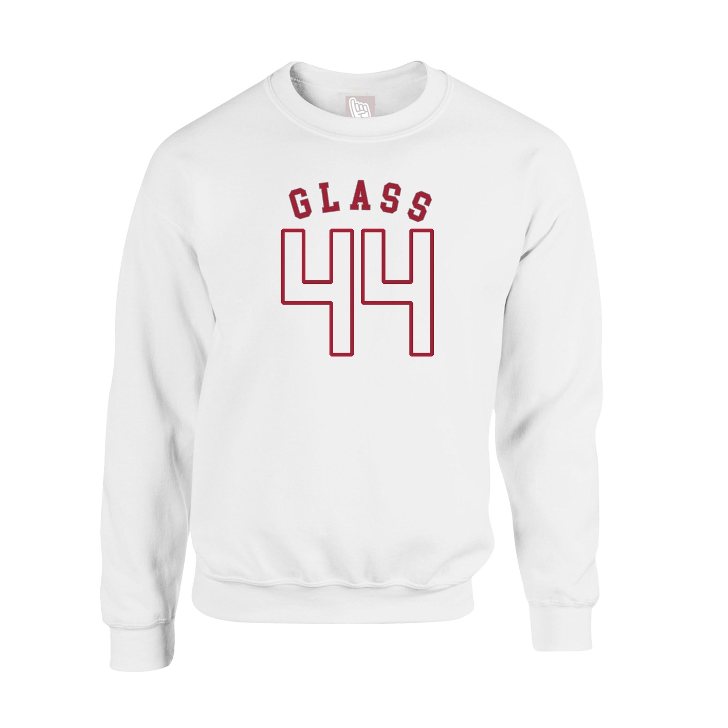 Fleece Crew — Shirsey Arch in White