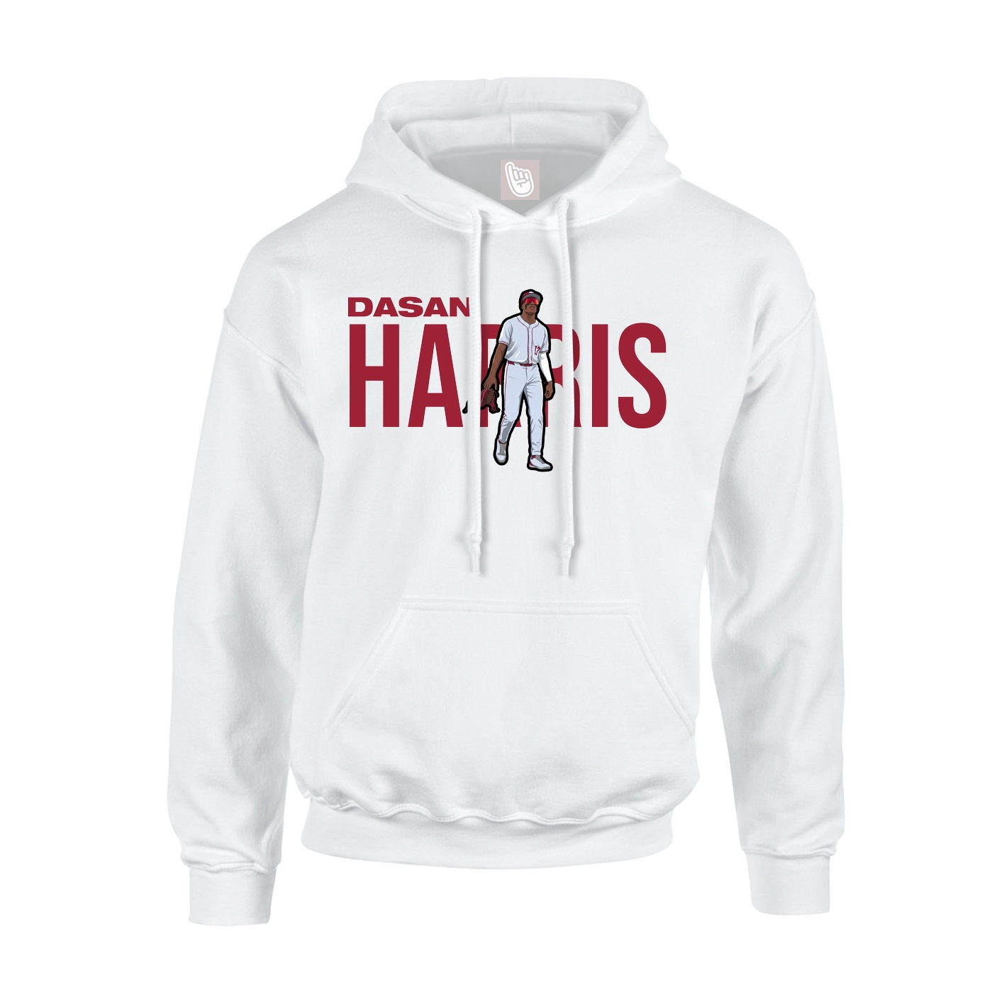 Youth Hoodie — Player Name in White