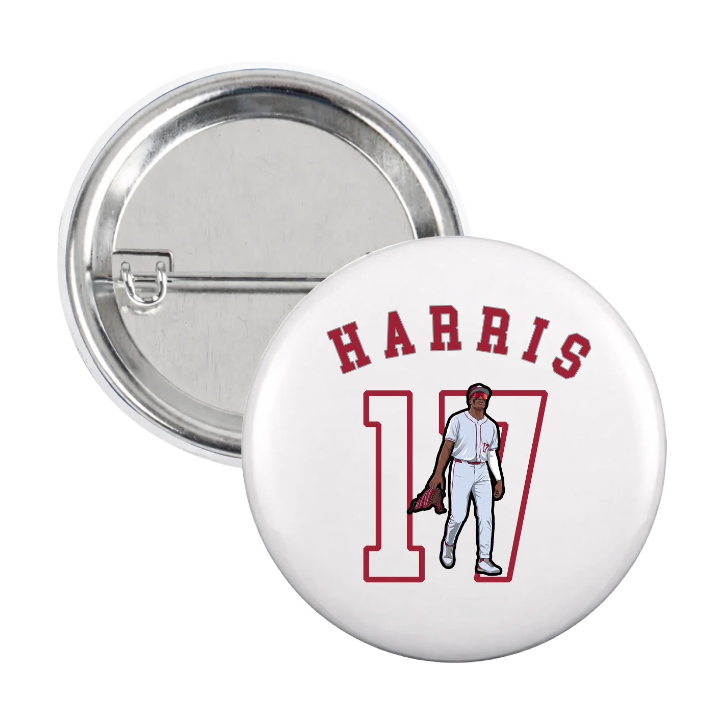 Game Day Button — Shirsey Arch in White