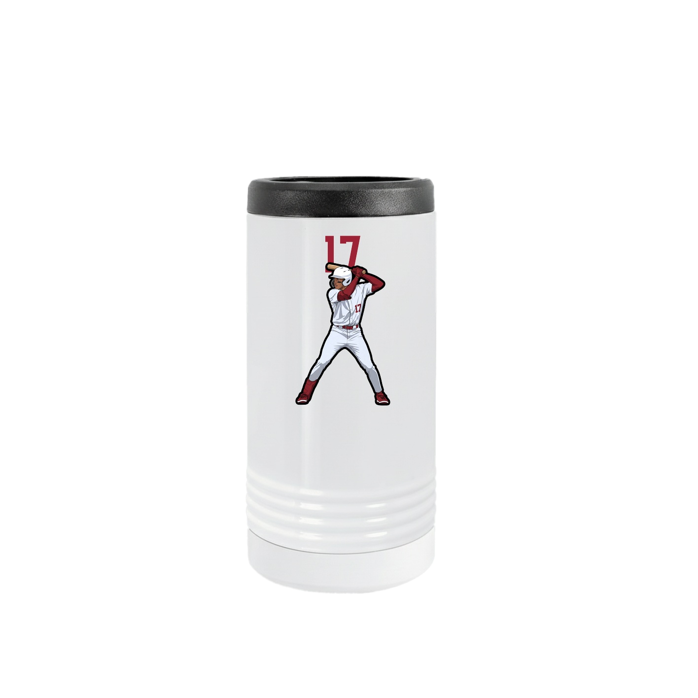 Slim Beverage Holder — Number Top in White