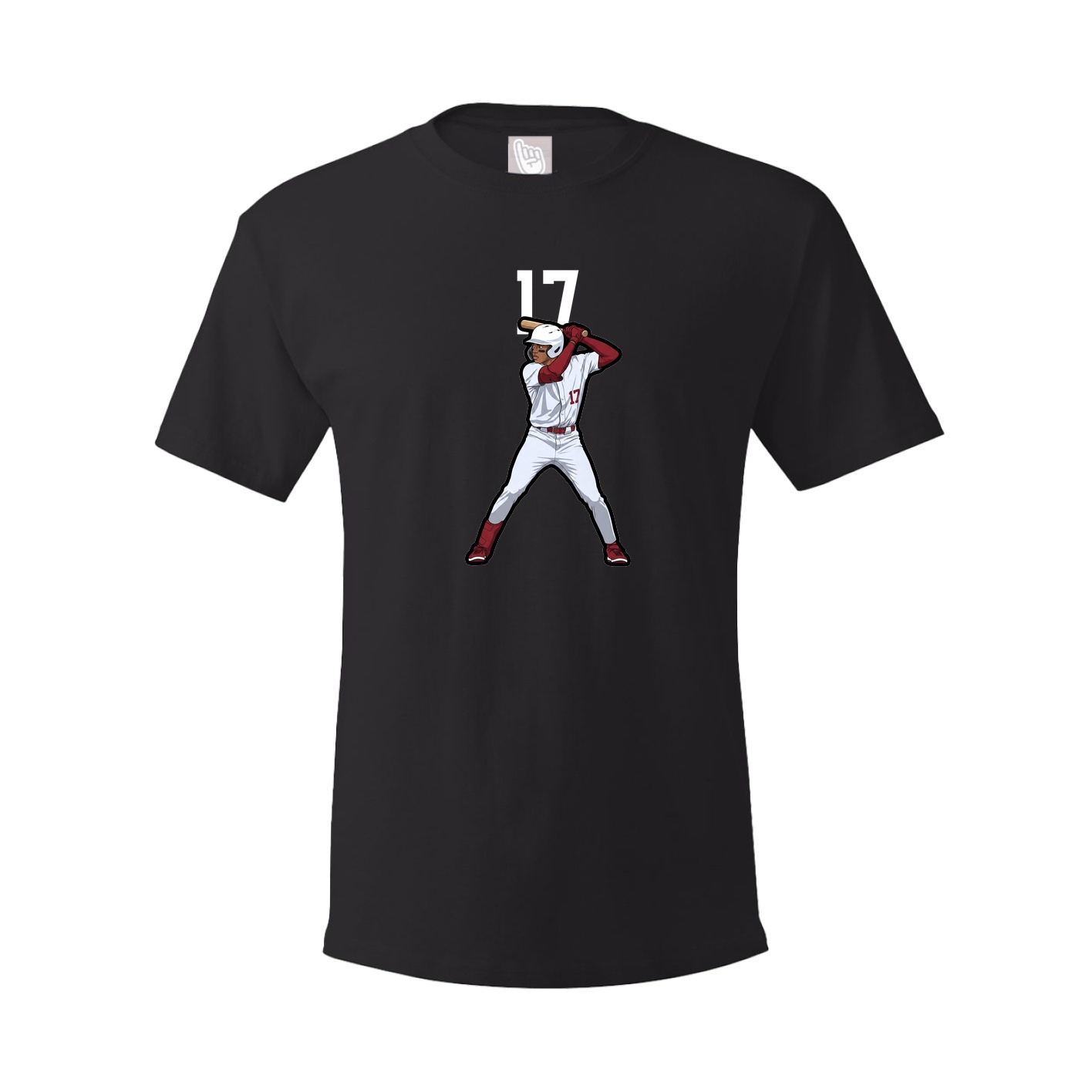 Youth Tee — Number Top in Black