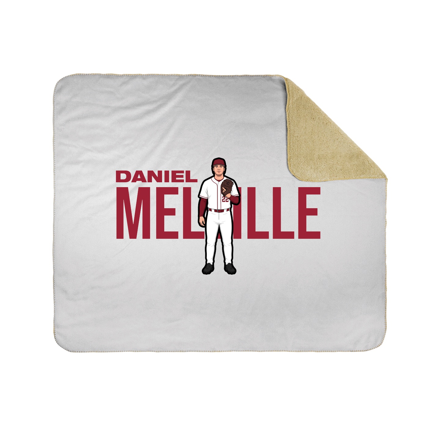 Throw Blanket — Player Name in White
