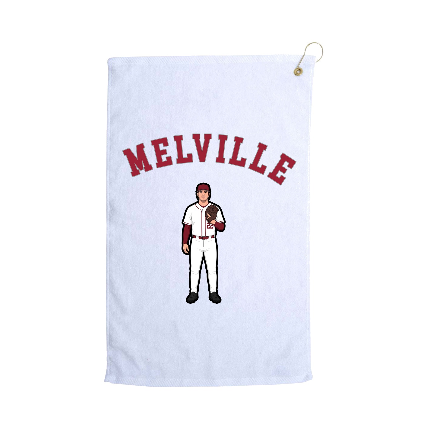Golf Towel — Shirsey Arch in White