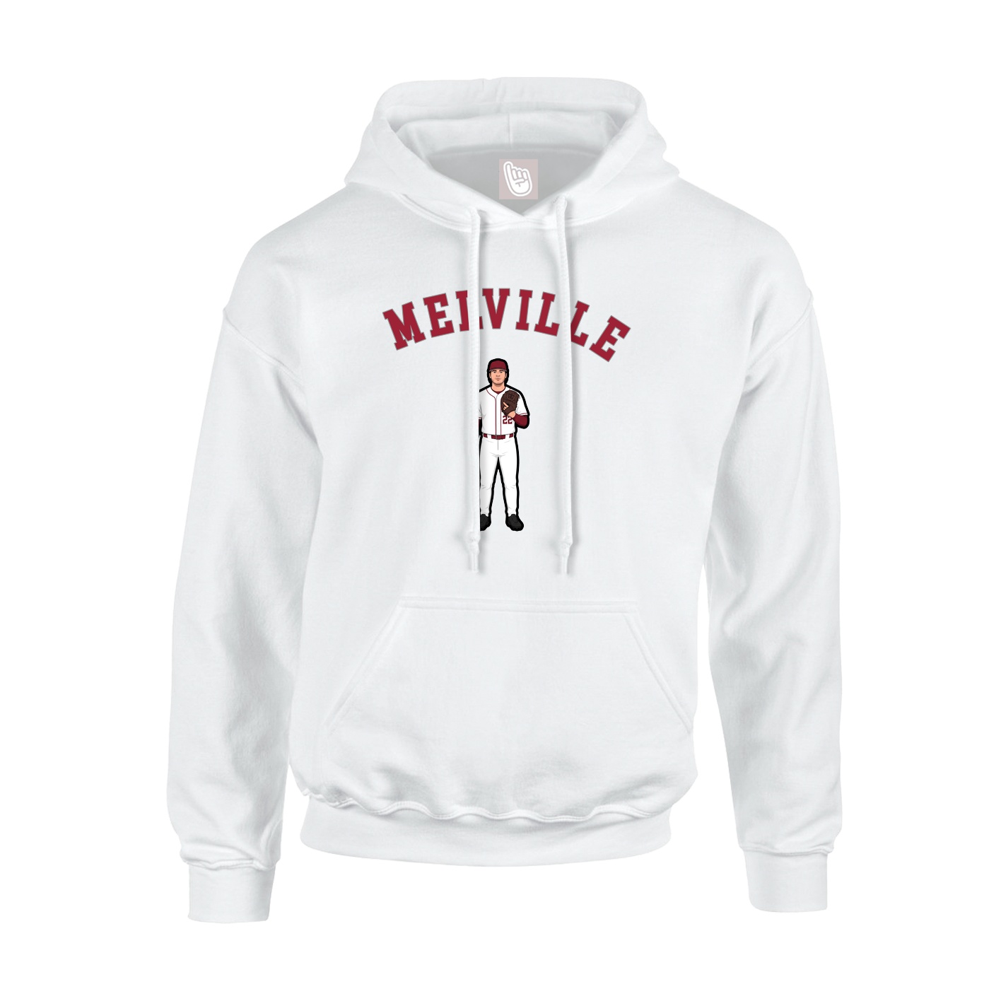 Youth Hoodie — Shirsey Arch in White