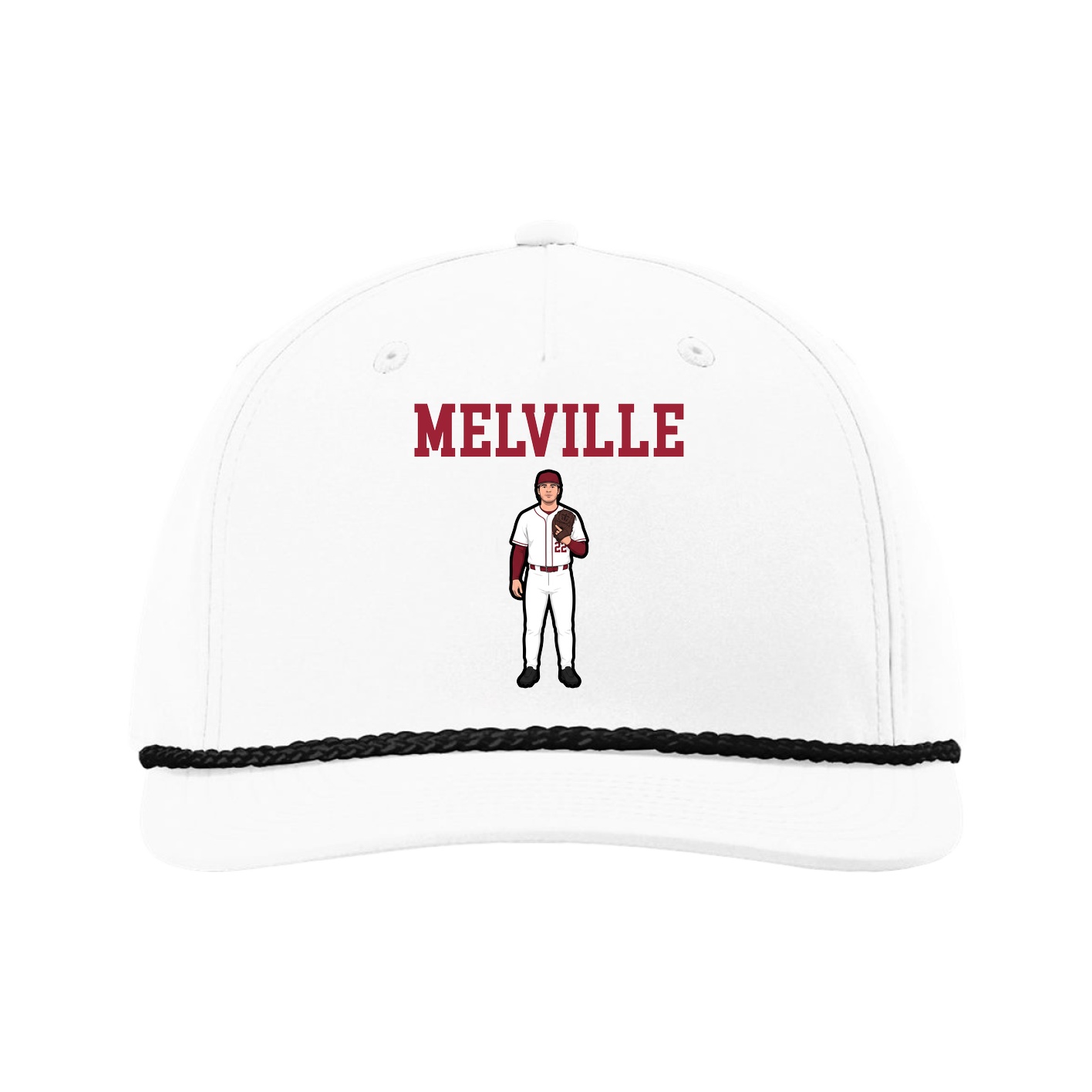 Five-Panel Classic Rope Cap — Shirsey in White
