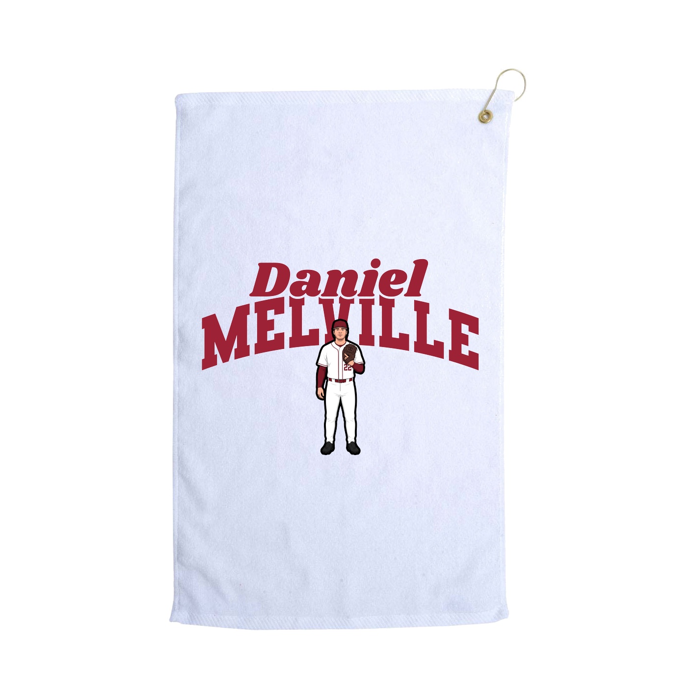 Golf Towel — Signature Arch in White