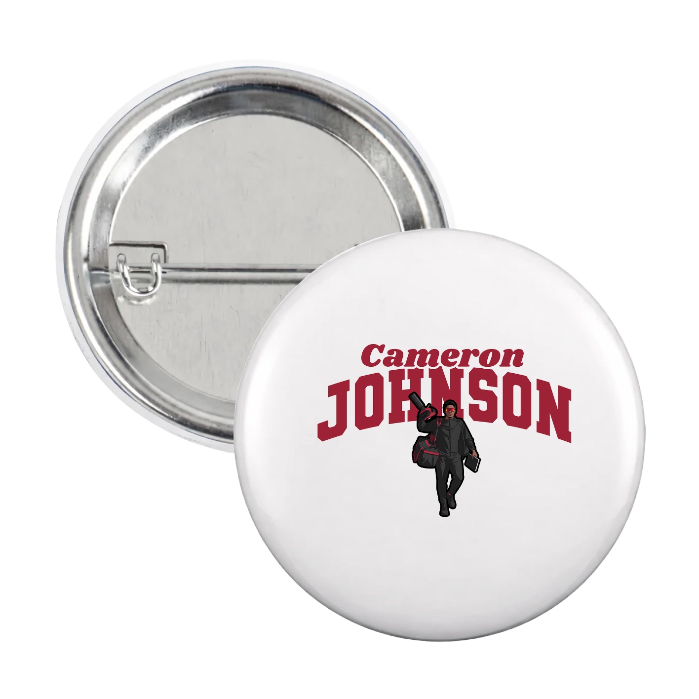Game Day Button — Signature Arch in White