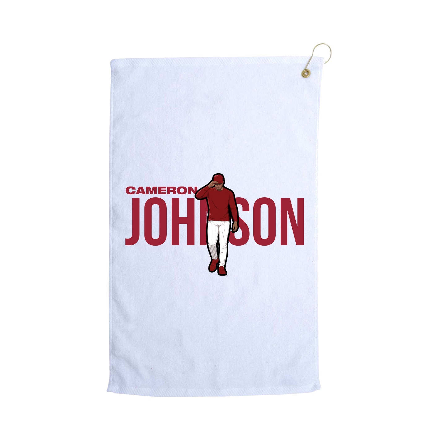 Golf Towel — Player Name in White