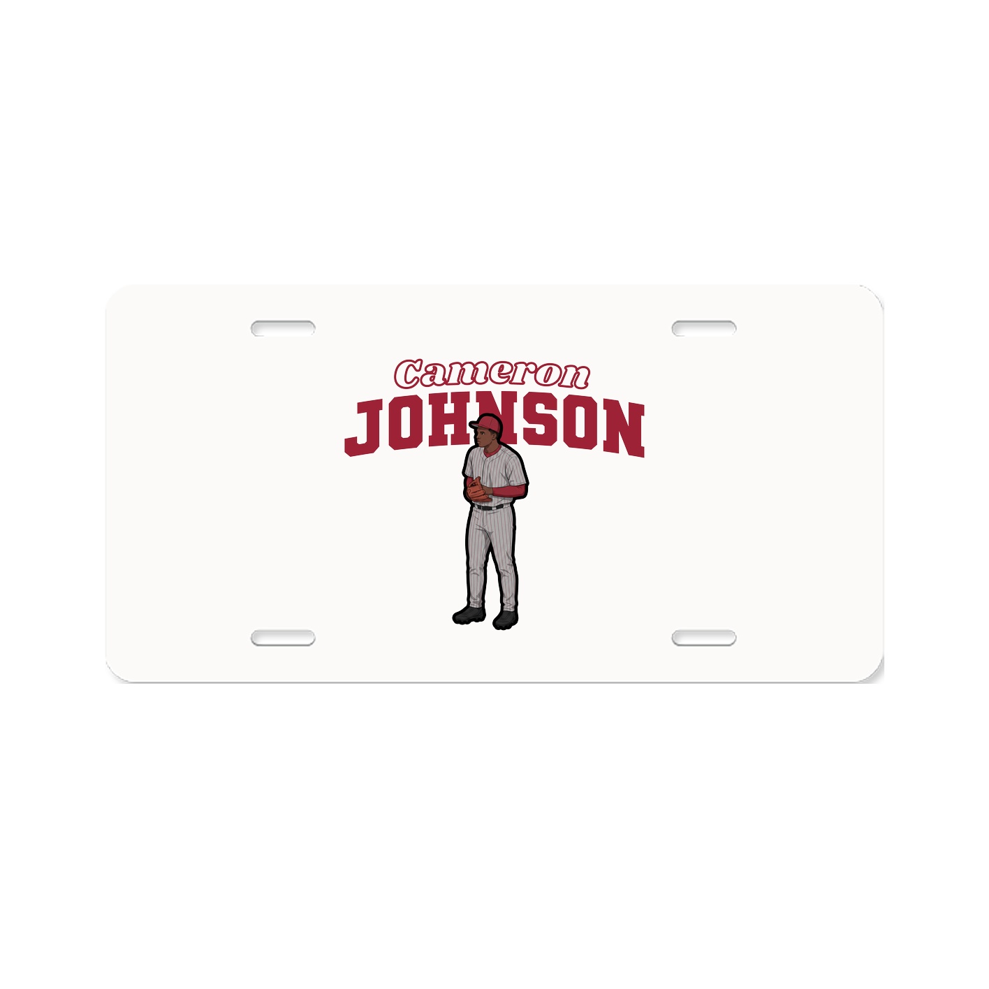 License Plate — Name Arch in Classic