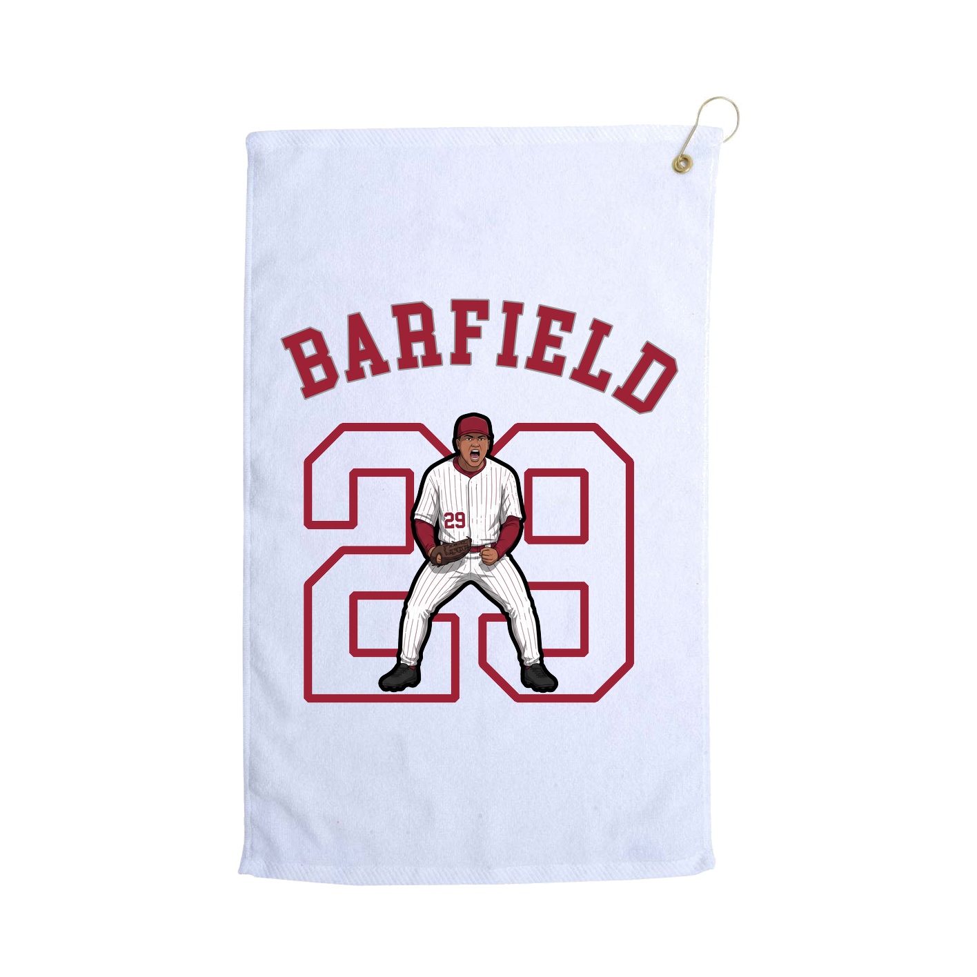 Golf Towel — Shirsey Arch in White
