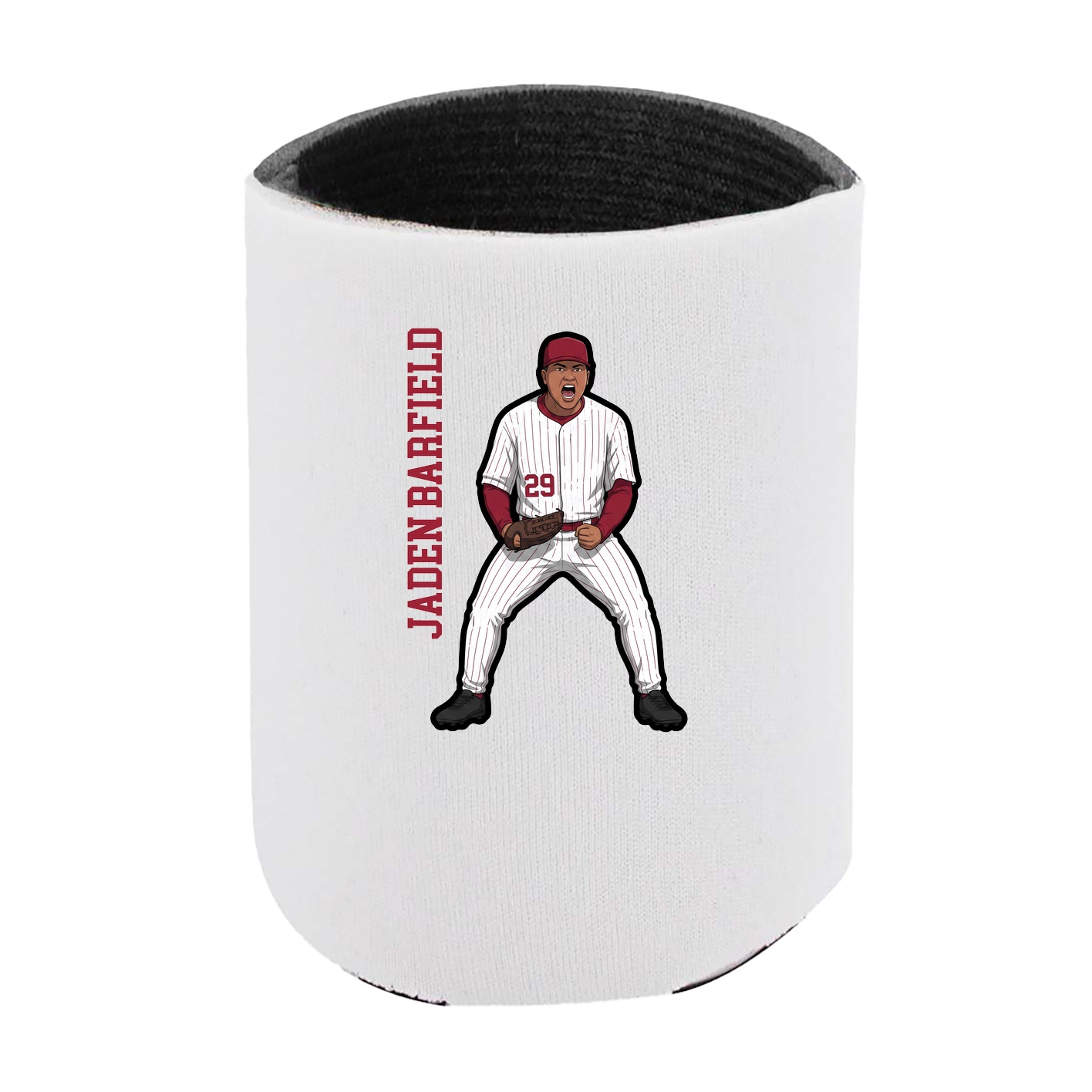 Can Holder — Name Vertical in White