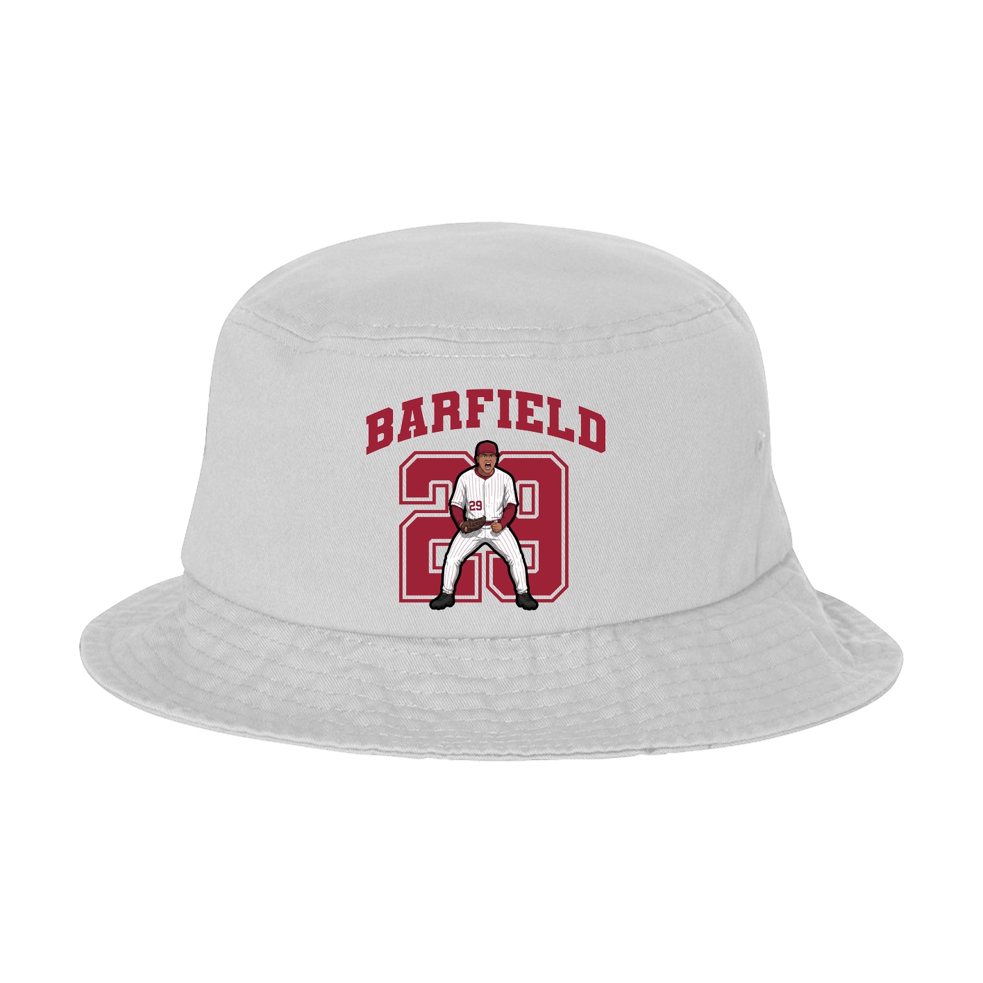 Bucket Cap — Number in White