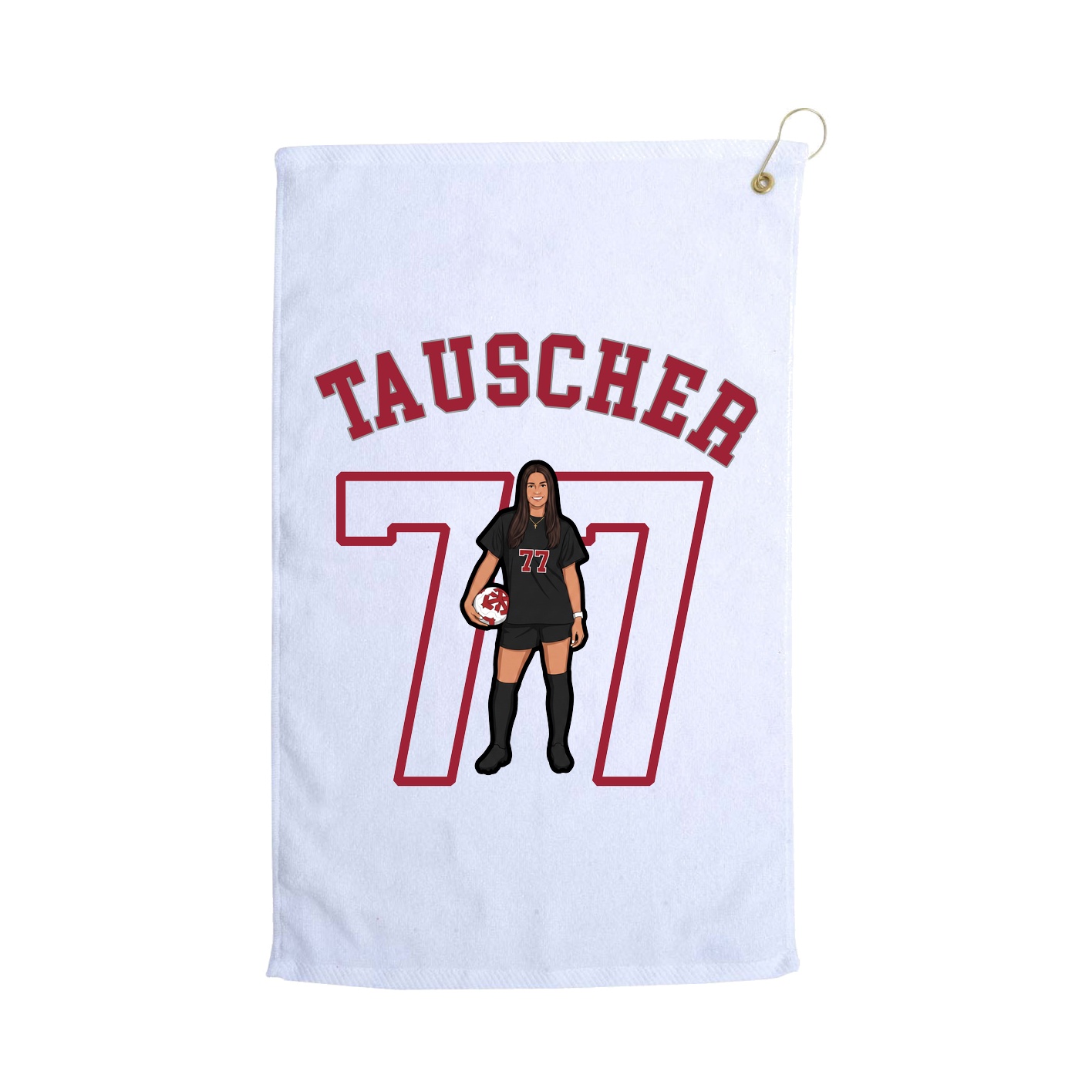 Golf Towel — Shirsey Arch in White