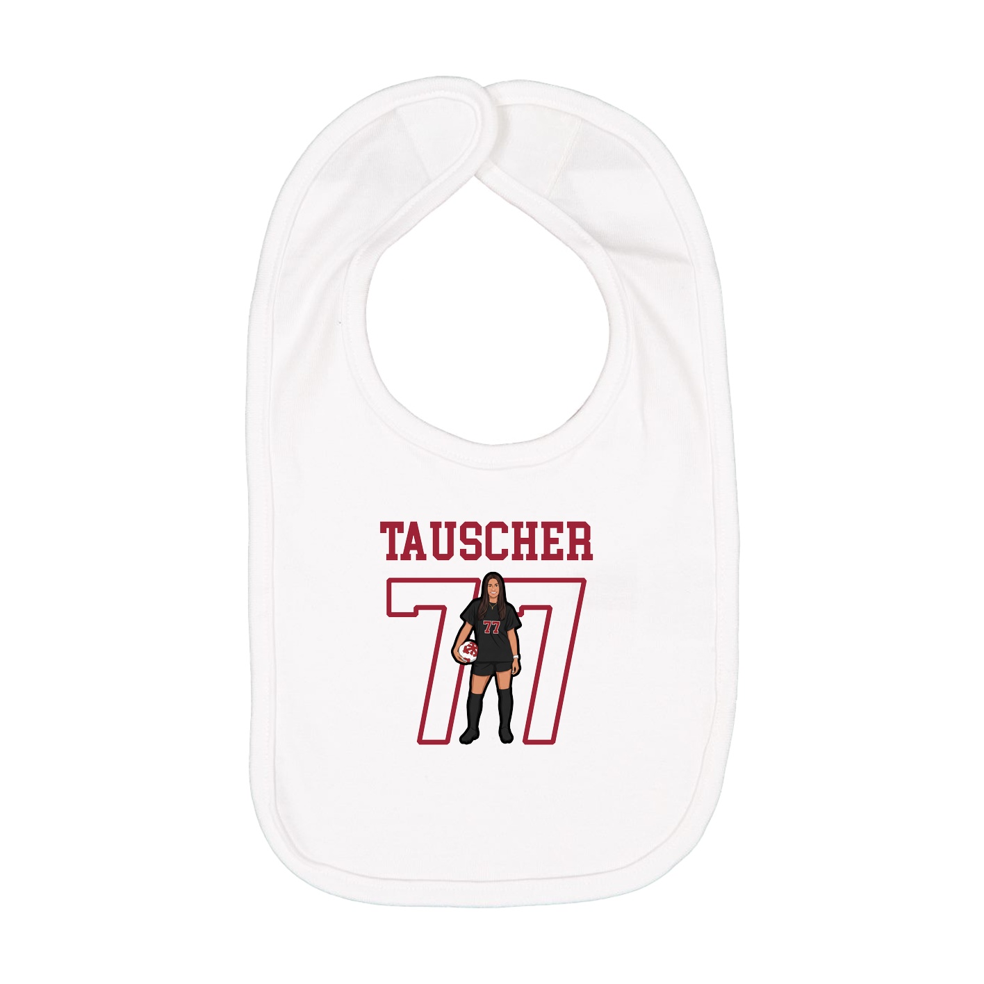 Infant Bib — Shirsey in White