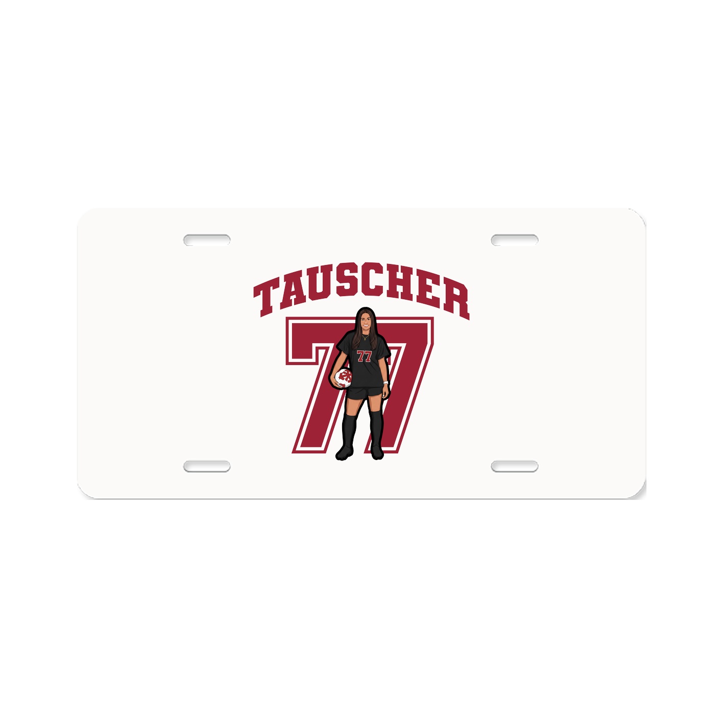 License Plate — Number in Classic