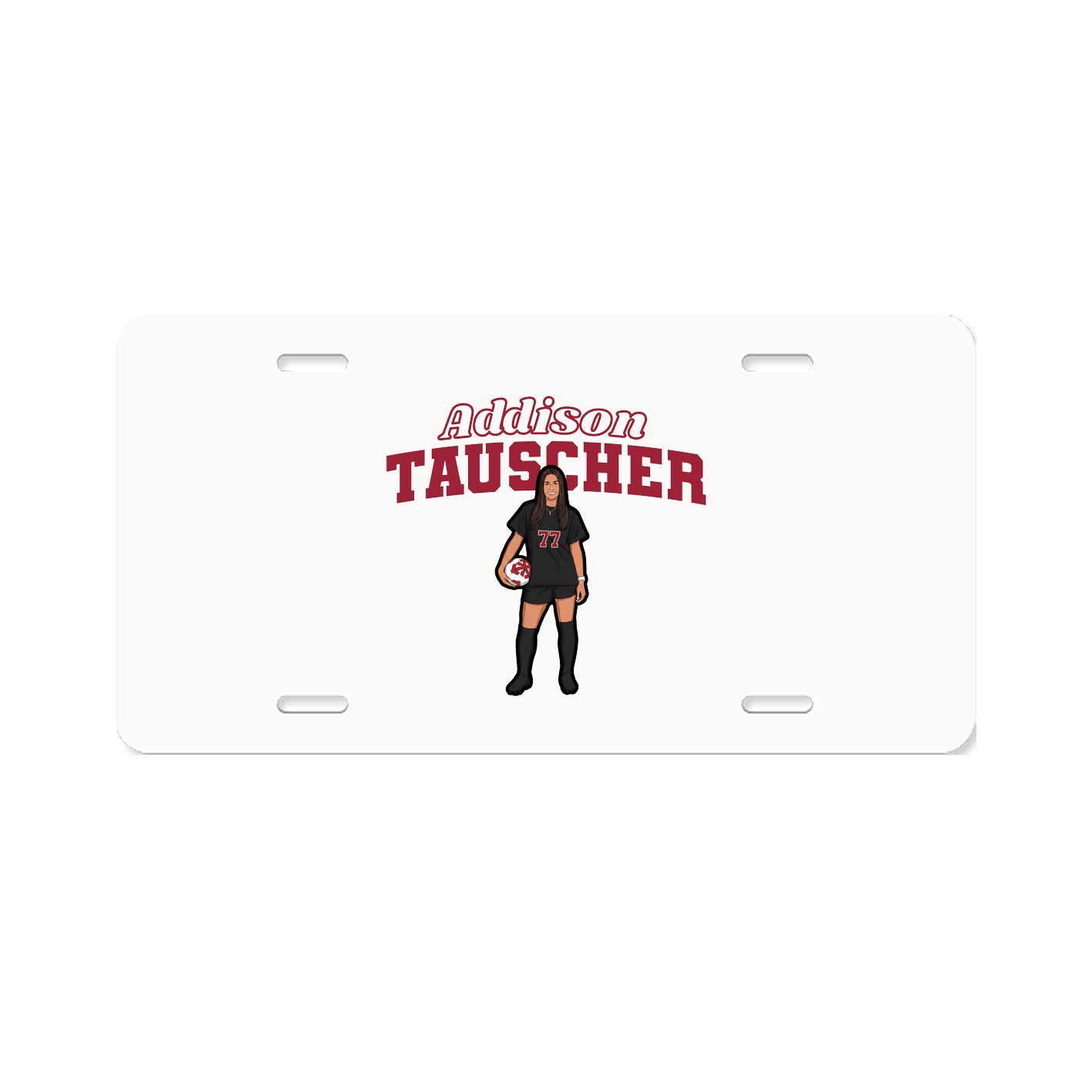 License Plate — Name Arch in Classic