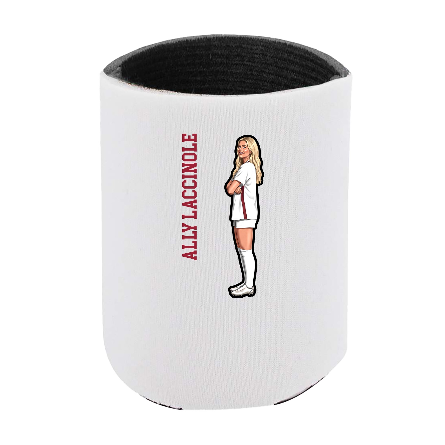 Can Holder — Name Vertical in White