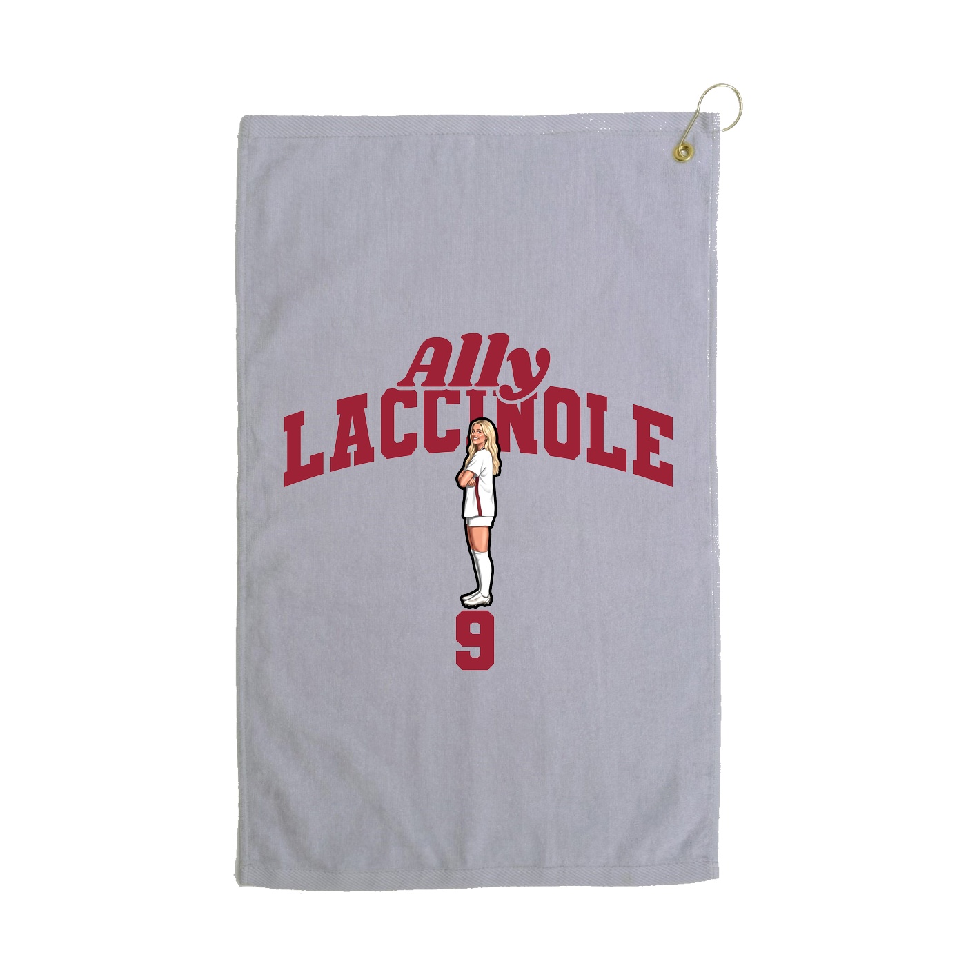 Golf Towel — Signature Arch in Grey