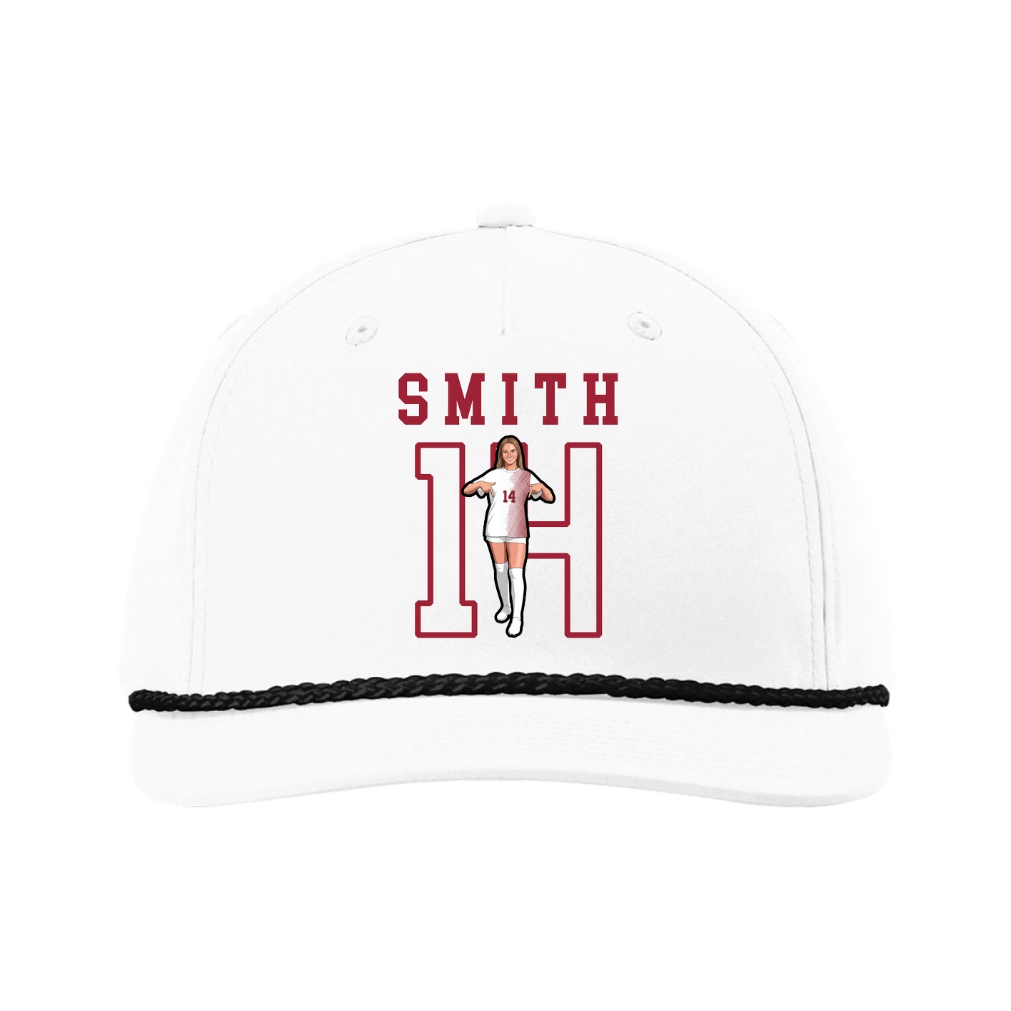 Five-Panel Classic Rope Cap — Shirsey in White