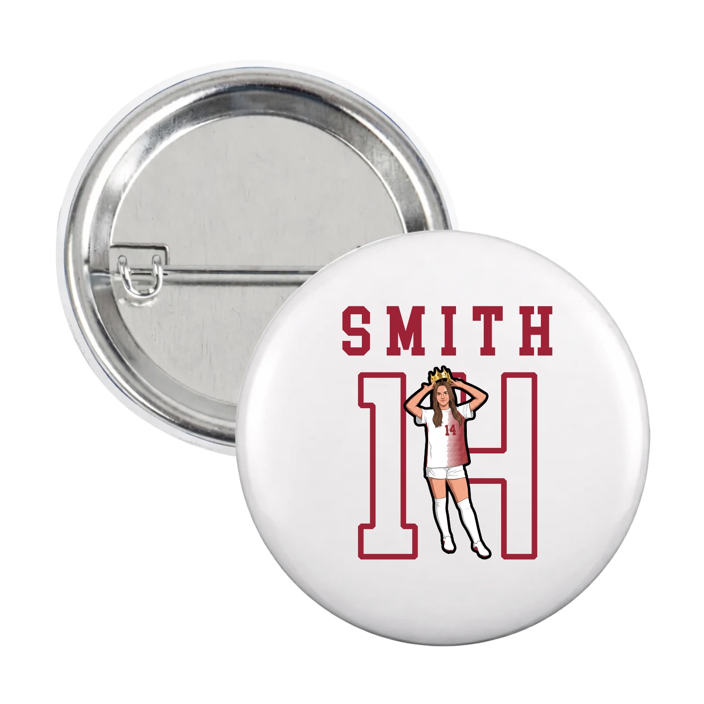 Game Day Button — Shirsey in White