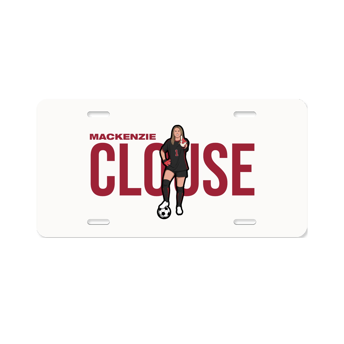 License Plate — Player Name in Classic