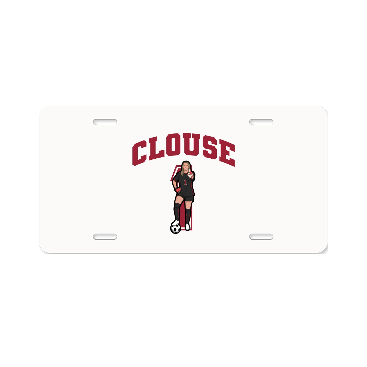 License Plate — Number in Classic
