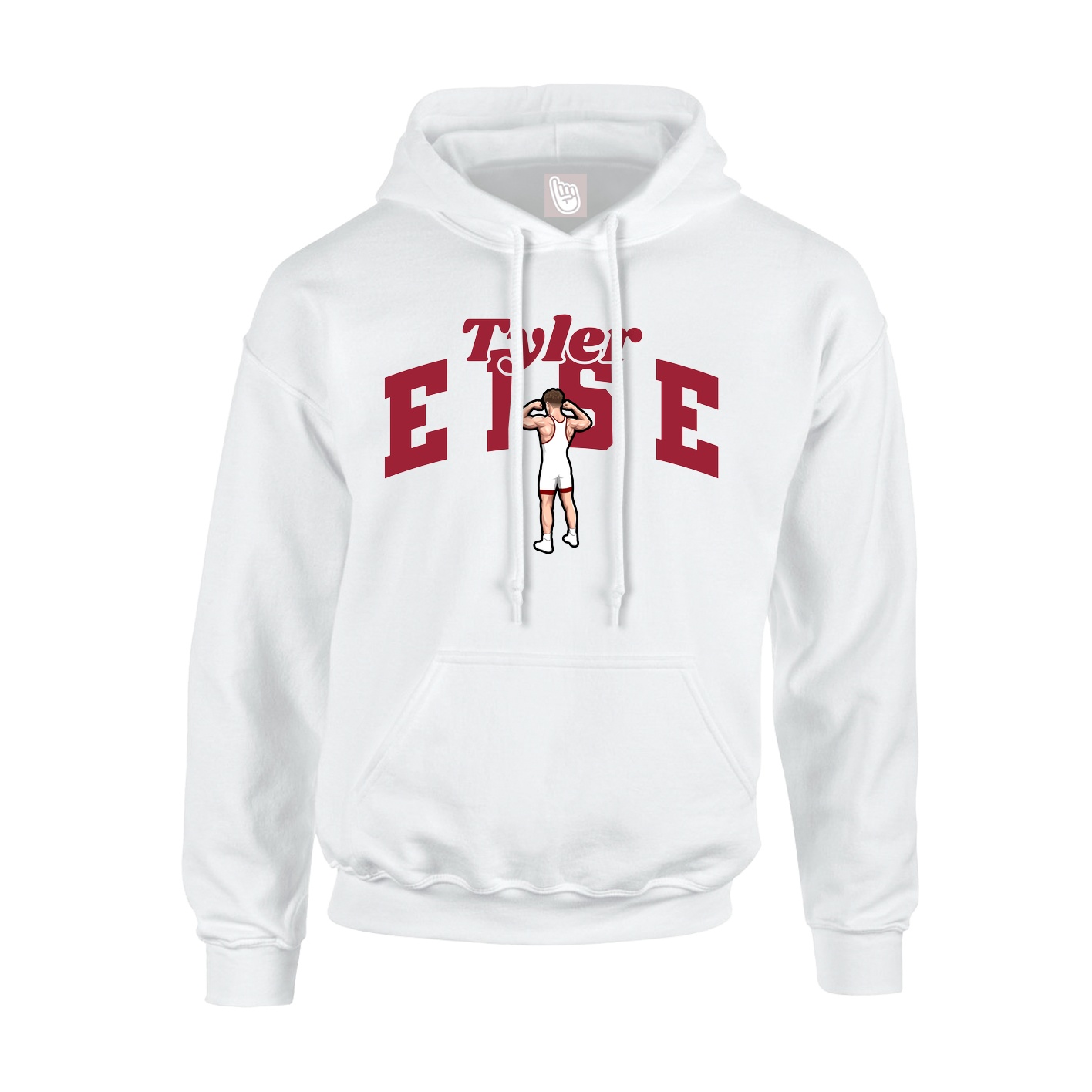 Hoodie — Signature Arch in White