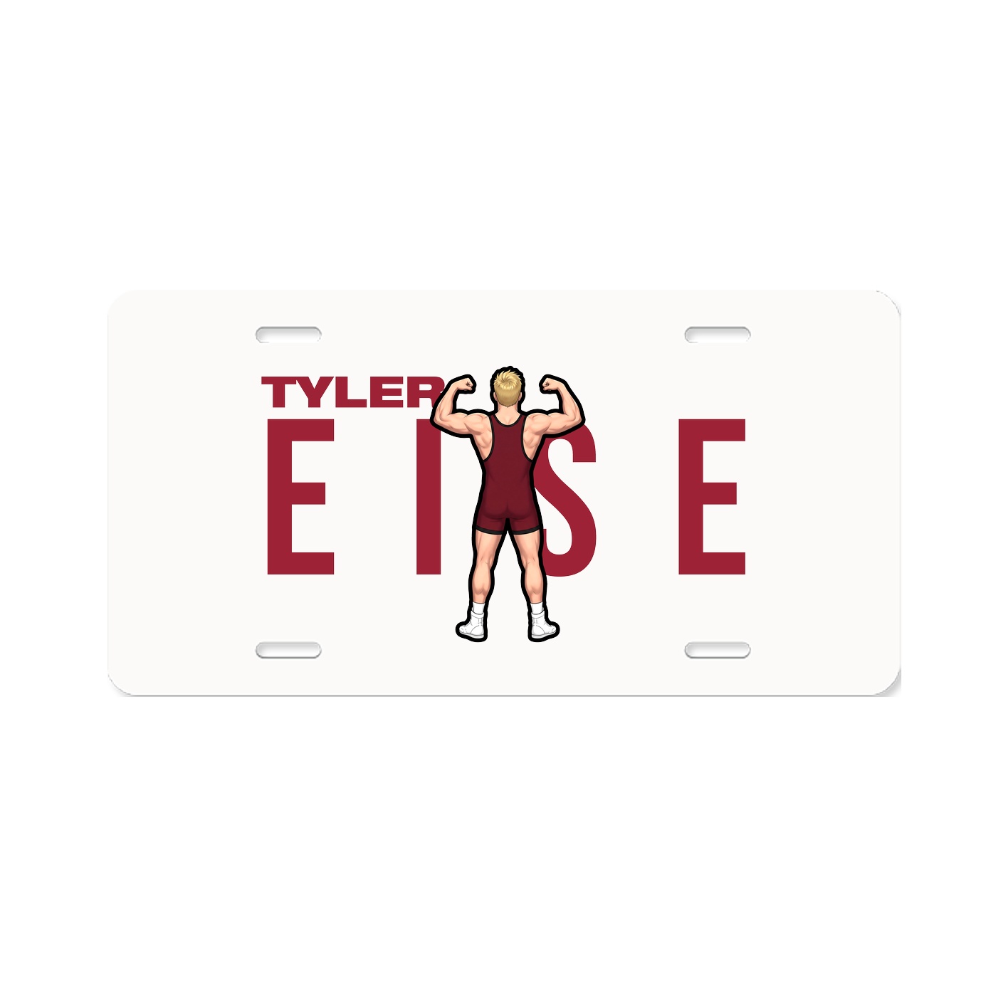 License Plate — Player Name in Classic