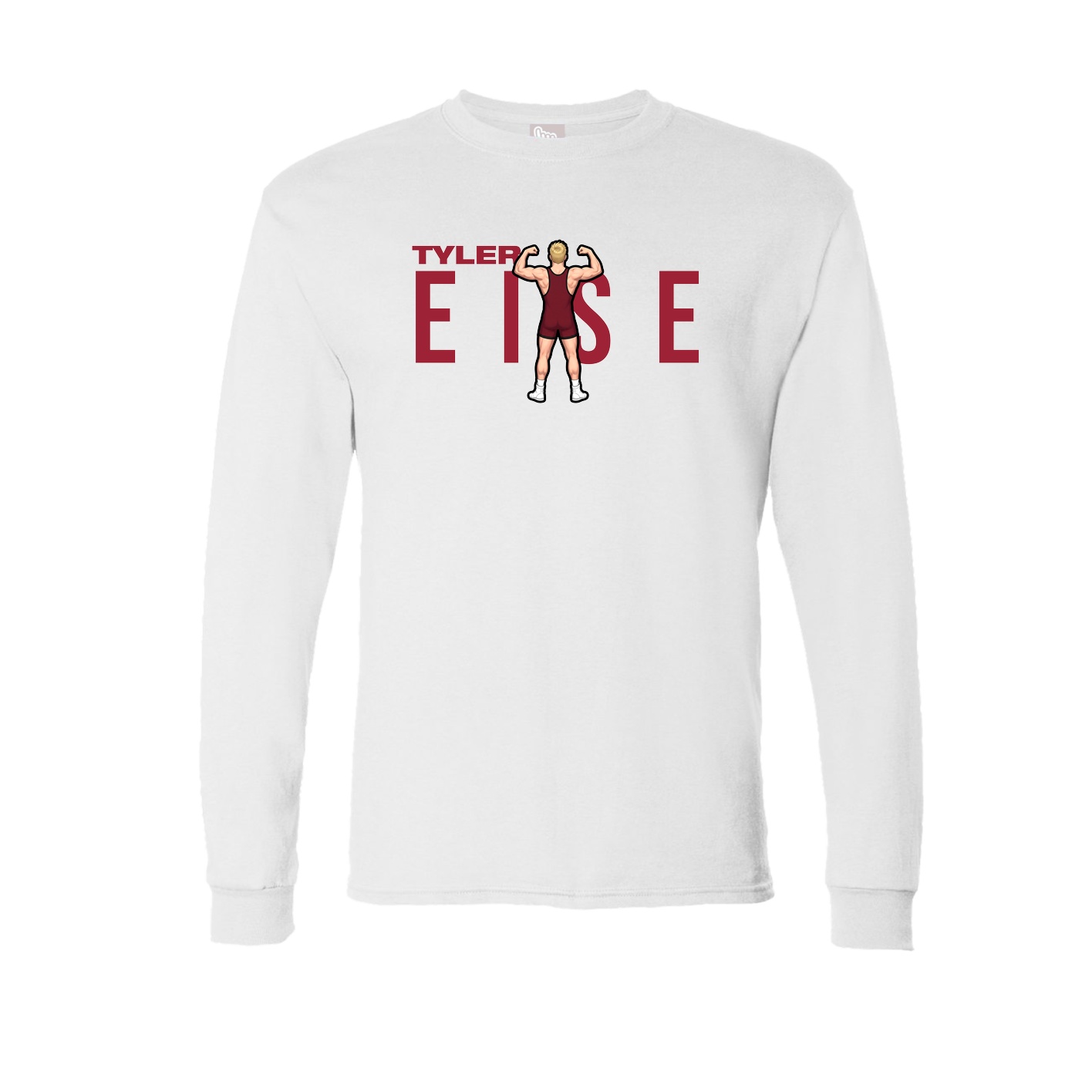Long Sleeve Tee — Player Name in White
