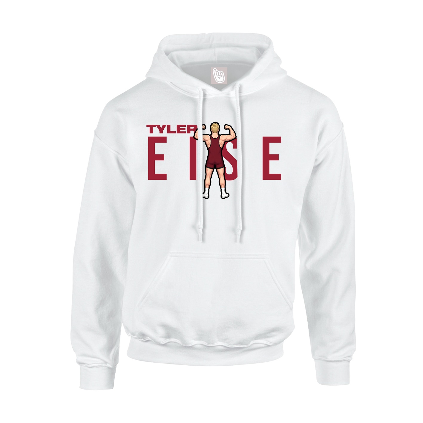 Youth Hoodie — Player Name in White
