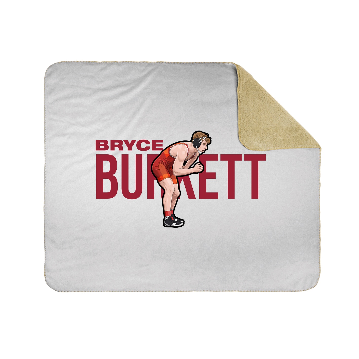Throw Blanket — Player Name in White