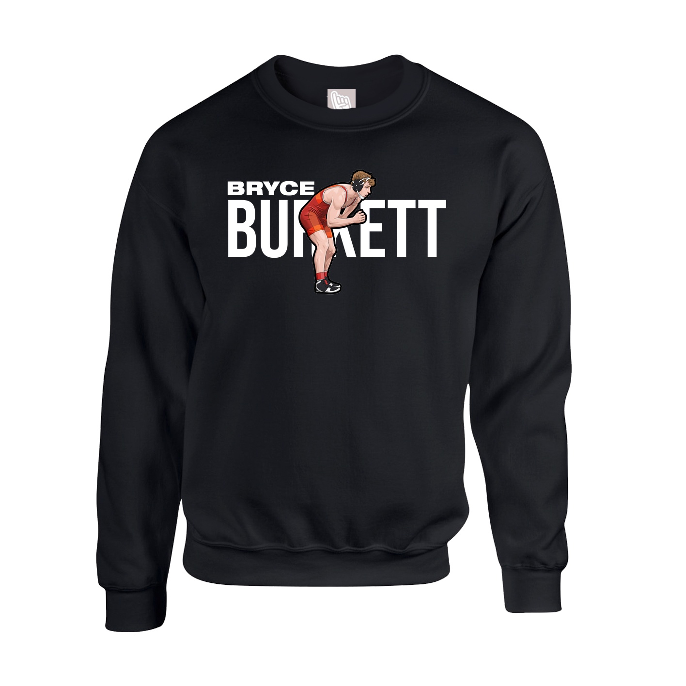 Fleece Crew — Player Name in Black