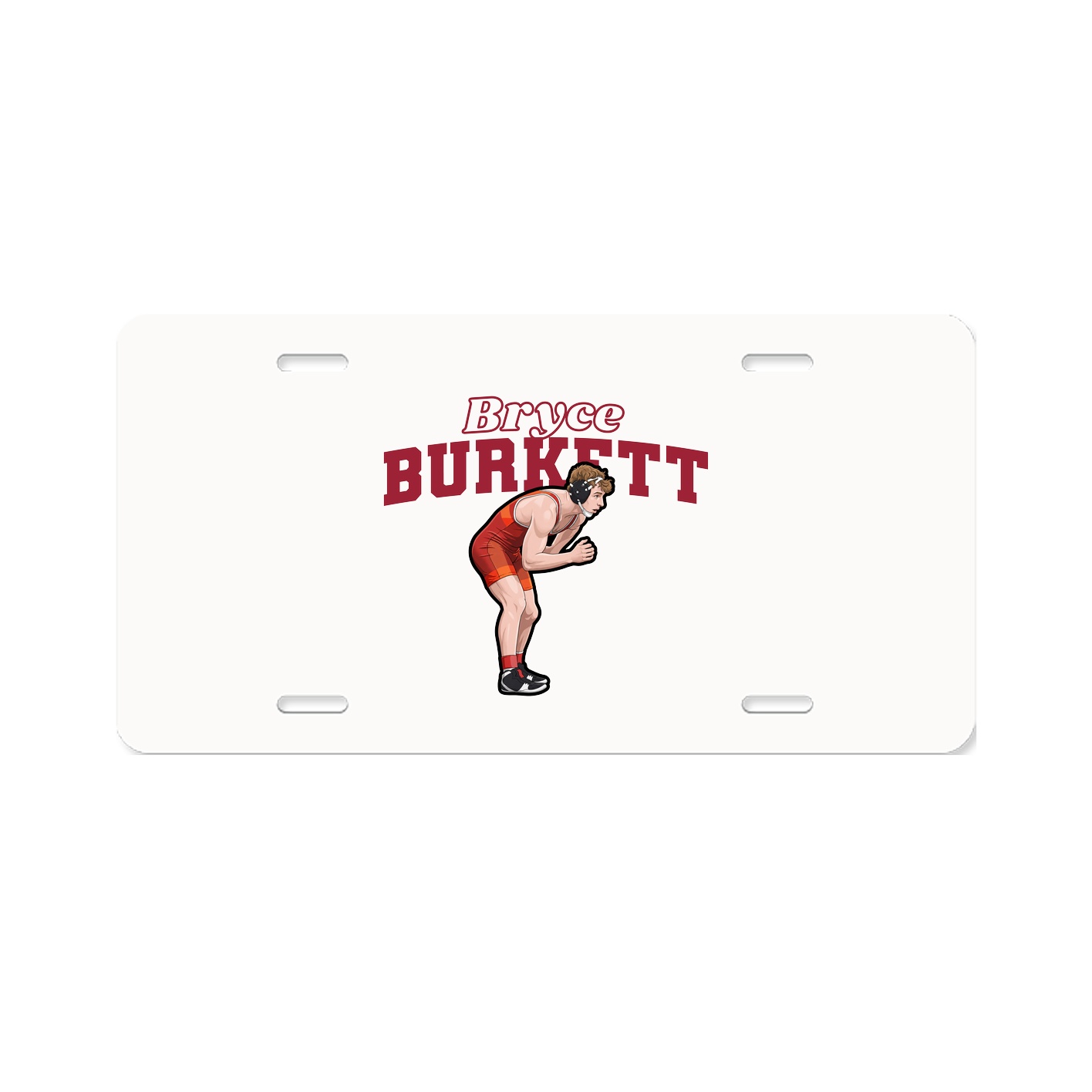 License Plate — Name Arch in Classic