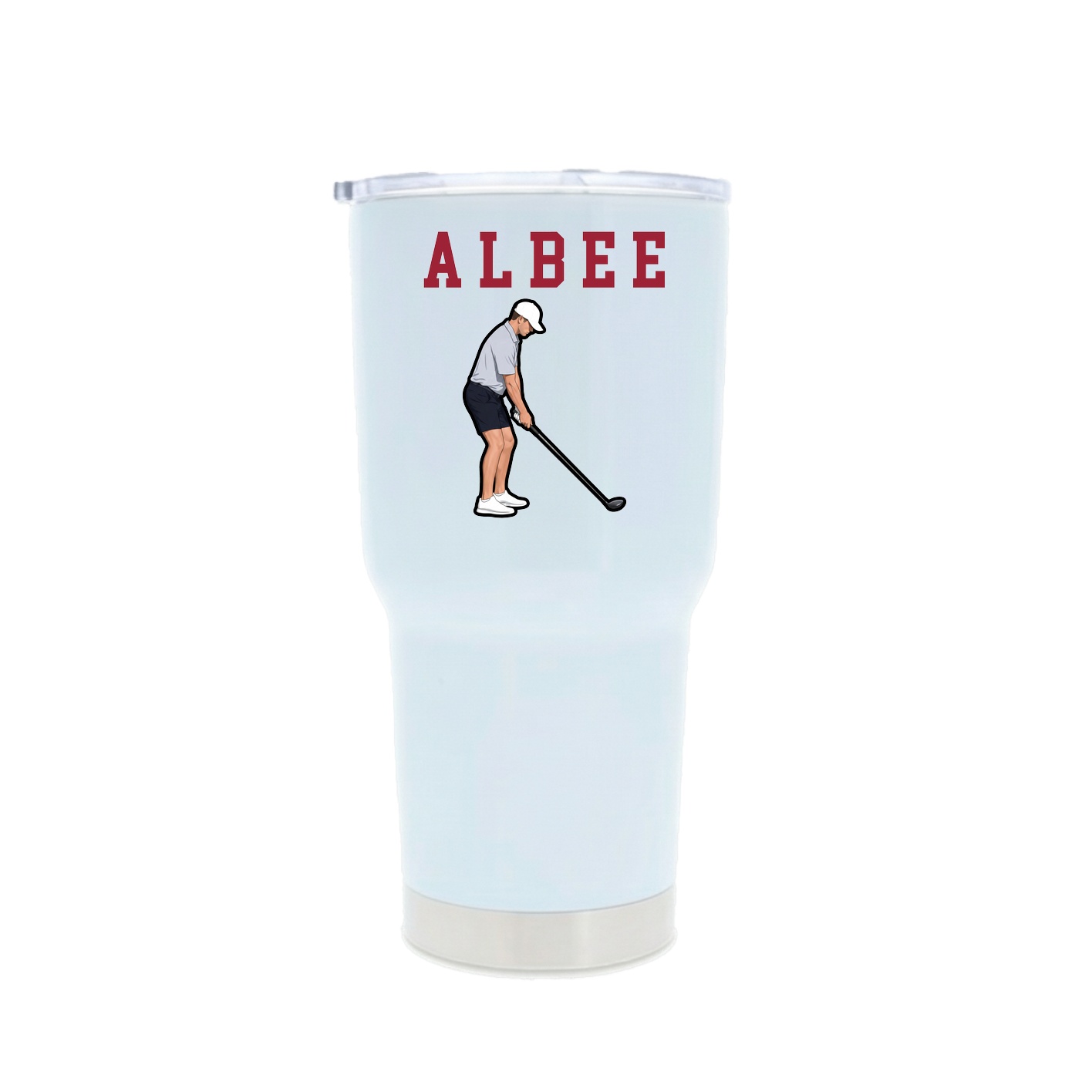 30oz Stainless Steel Tumbler — Shirsey in White