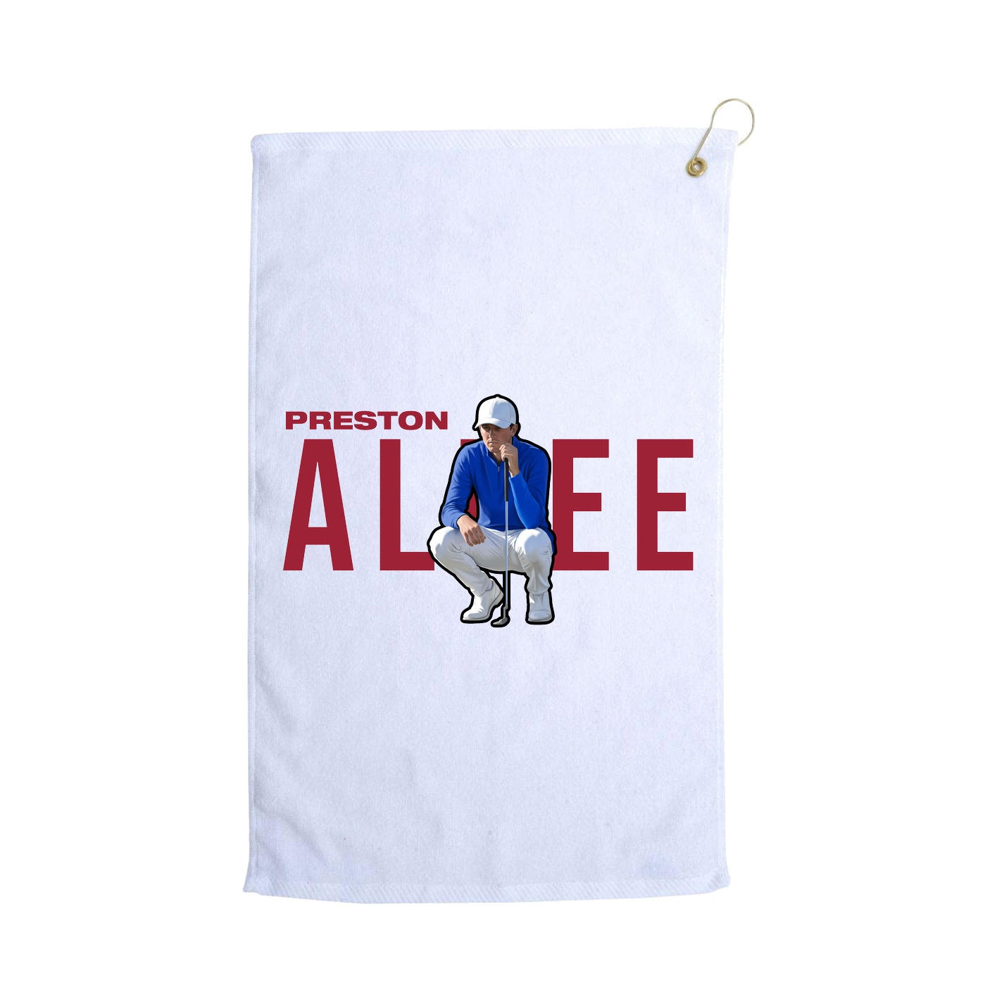 Golf Towel — Player Name in White