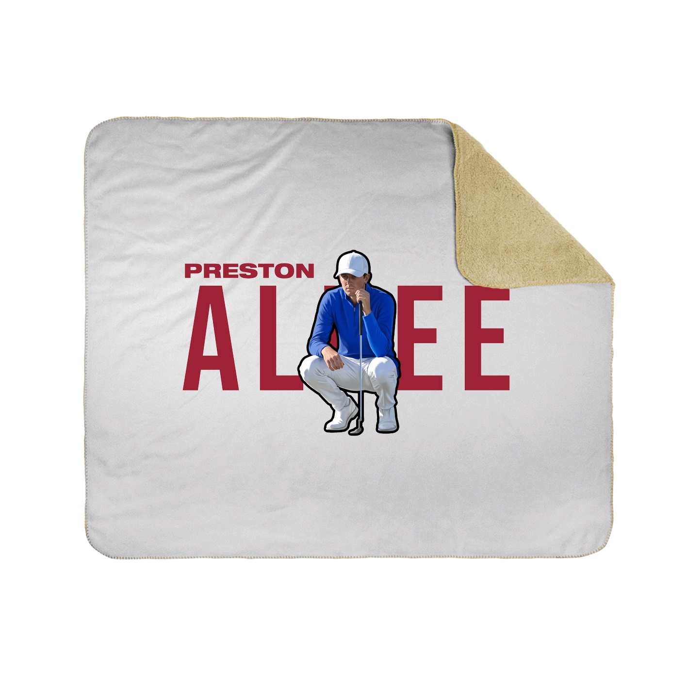 Throw Blanket — Player Name in White