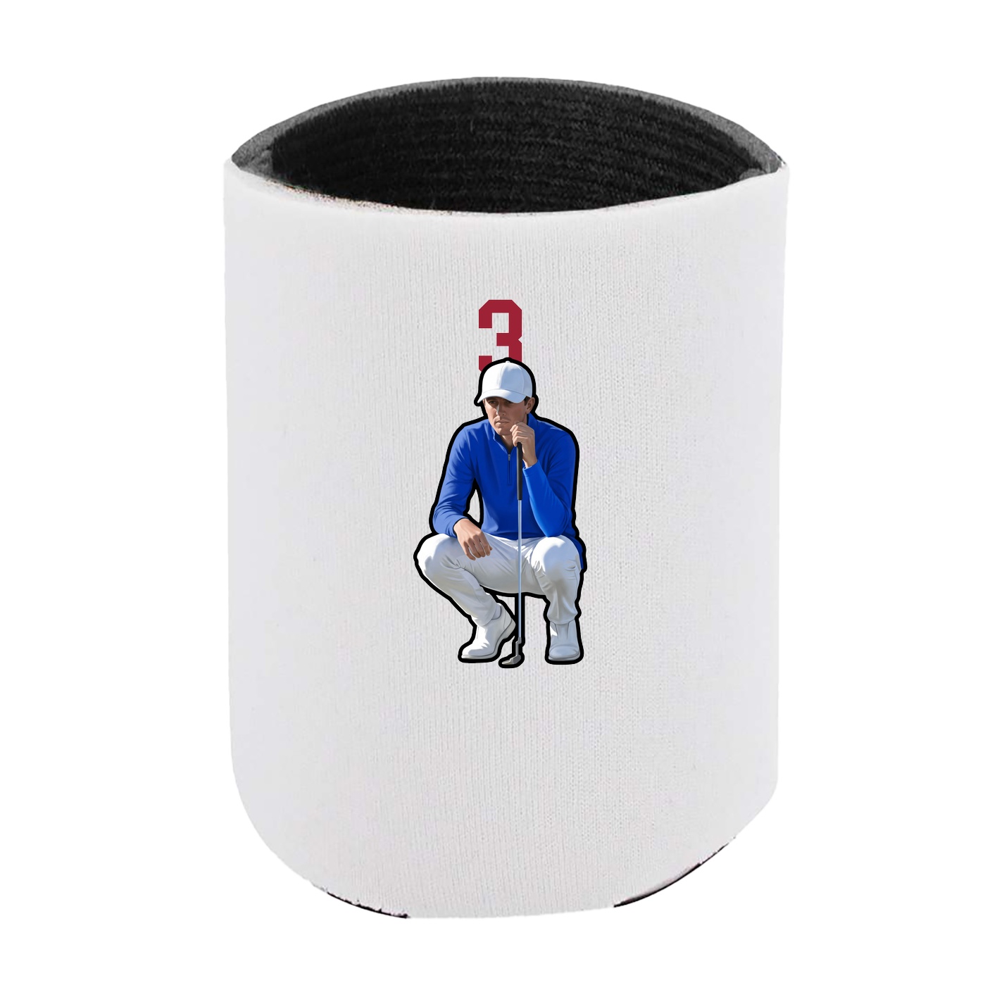 Can Holder — Number Top in White