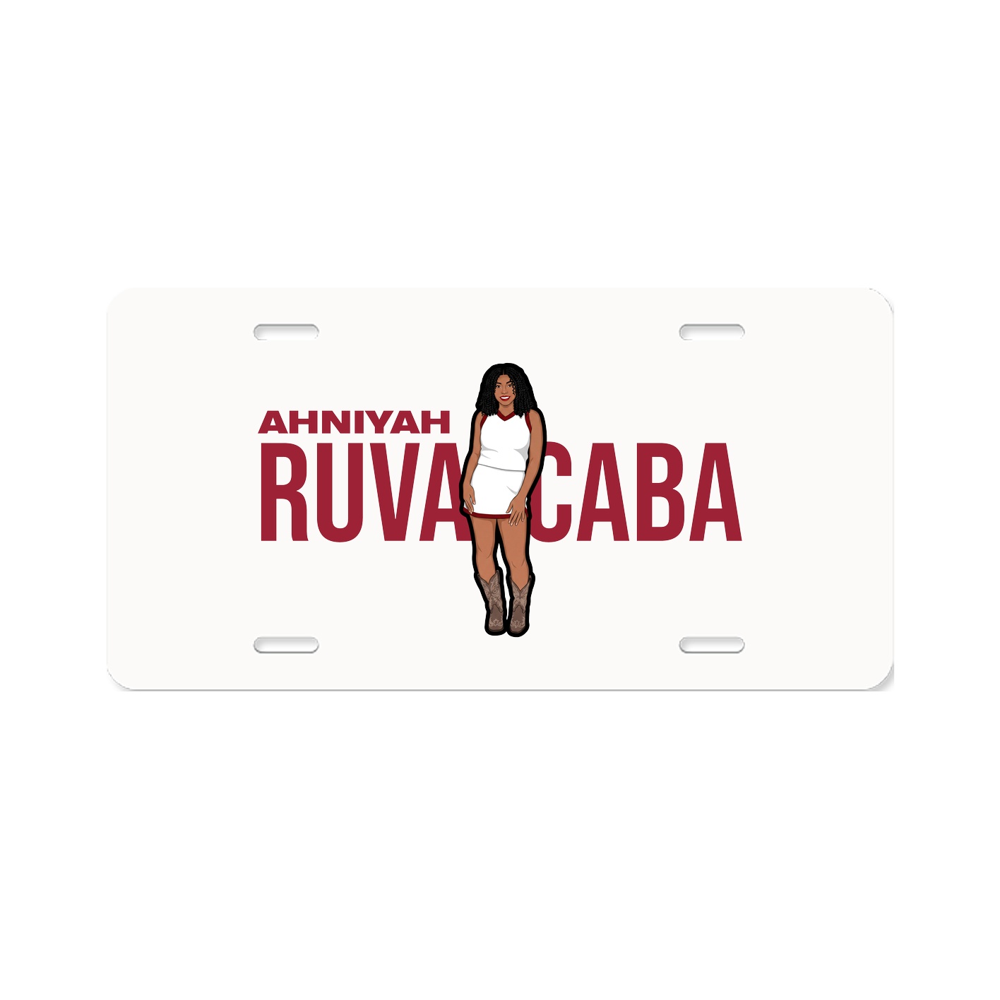 License Plate — Player Name in Classic
